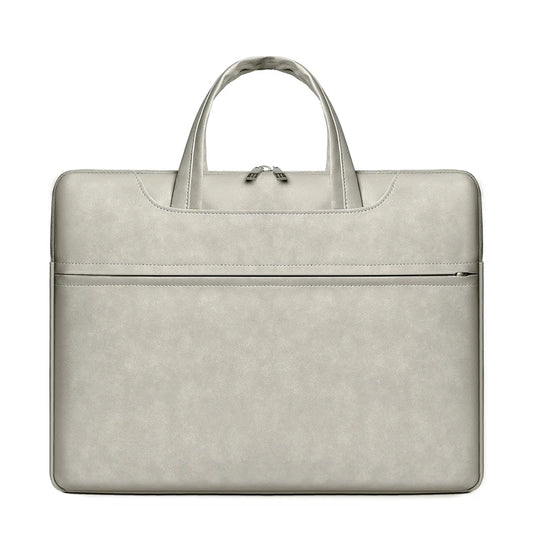 JMT-724106 Single Shoulder PU Leather Laptop Bag for Notebook - Unisex Design, Customizable Logo Option