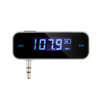 JMT-724106 Universal FM Transmitter for Android and iOS Devices with 3.5mm AUX Input and Hands-Free Calling Function