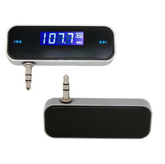 JMT-724106 Universal FM Transmitter for Android and iOS Devices with 3.5mm AUX Input and Hands-Free Calling Function