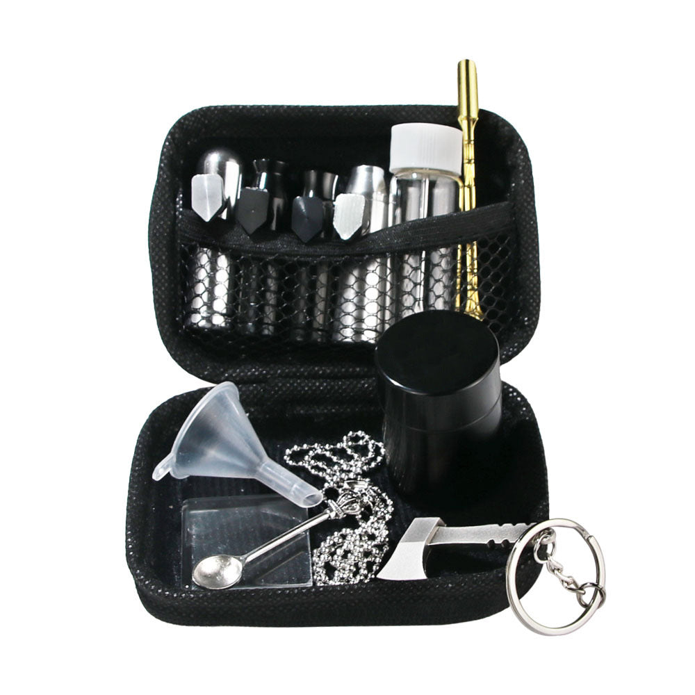 JMT-724426 Multi-Functional Metal Medicine Box with Keychain and Storage Features