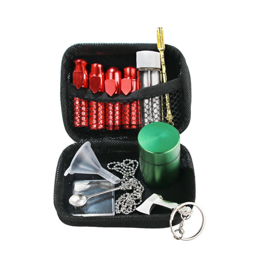 JMT-724426 Multi-Functional Metal Medicine Box with Keychain and Storage Features