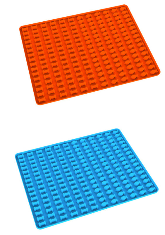 JMT-724426 Pet Cookie Silicone Mold Baking Tray - Fish & Bone Shapes, 39.5 x 28CM, Available in Multiple Colors