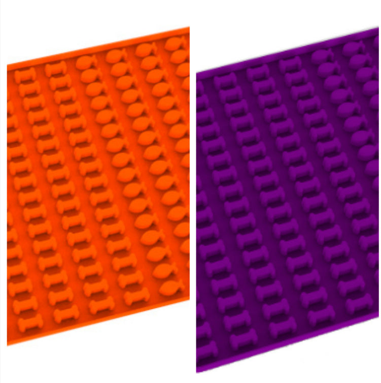 JMT-724426 Pet Cookie Silicone Mold Baking Tray - Fish & Bone Shapes, 39.5 x 28CM, Available in Multiple Colors