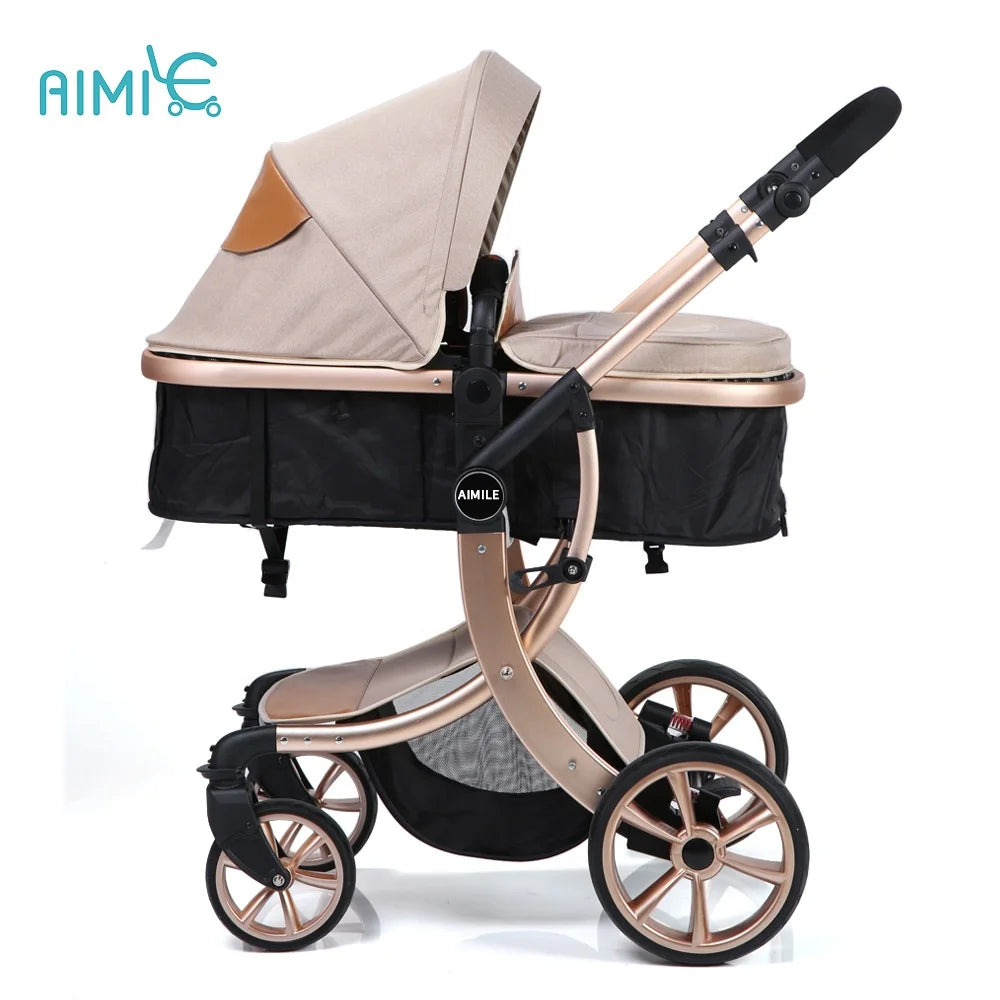 JMT-724618 Aimile Carriage Stroller for Infants and Toddlers - Versatile and Durable Design