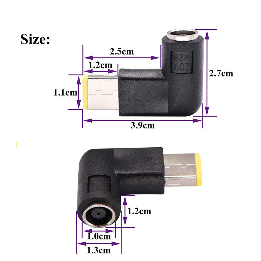 JMT-724618 Notebook Power Adapter Cable 7.9x5.4mm to New Square Port, 14cm Length