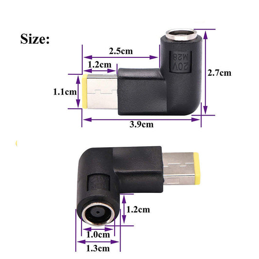 JMT-724618 Notebook Power Adapter Cable 7.9x5.4mm to New Square Port, 14cm Length