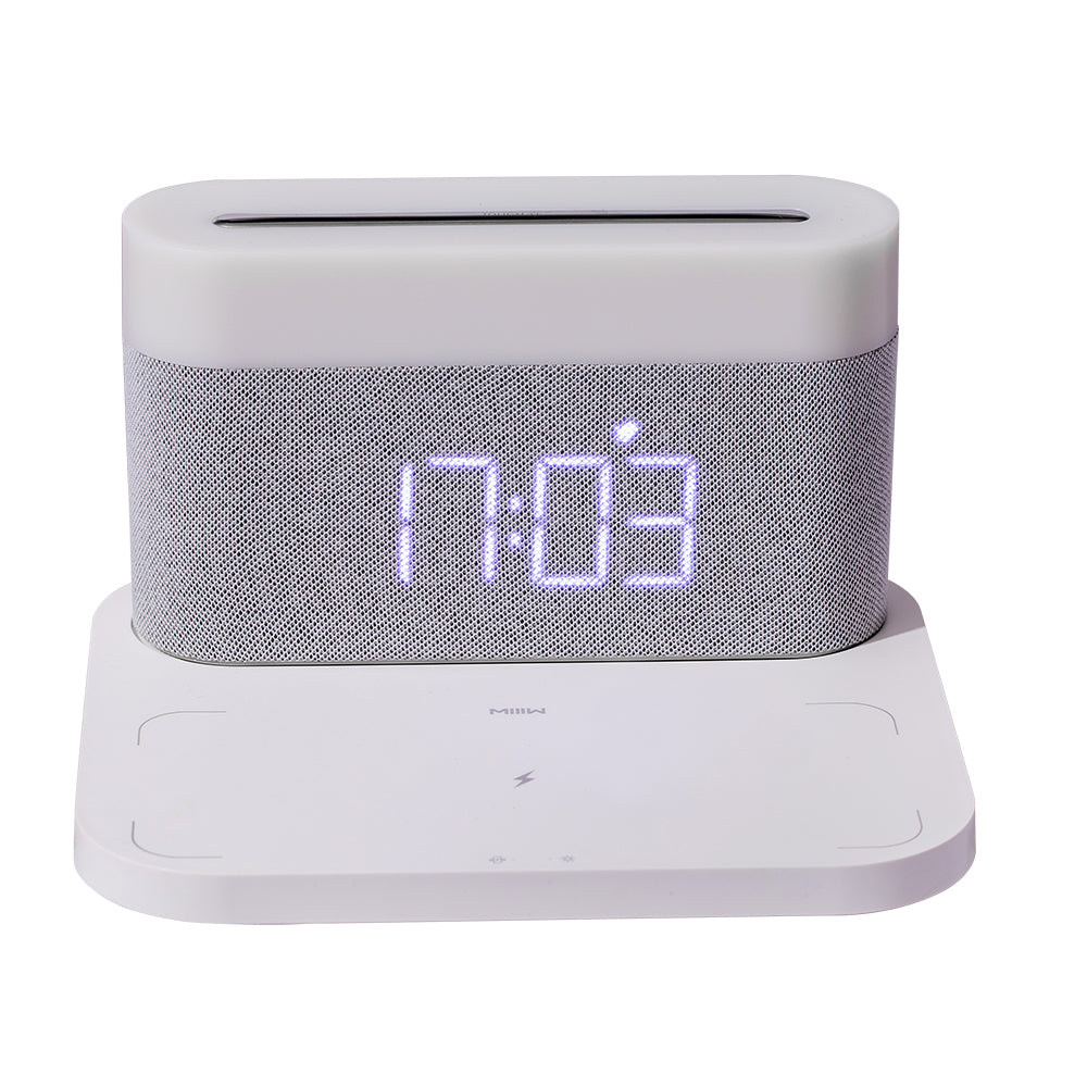 JMT-724938 Wireless Charging Alarm Clock with Night Light and Table Lamp Function