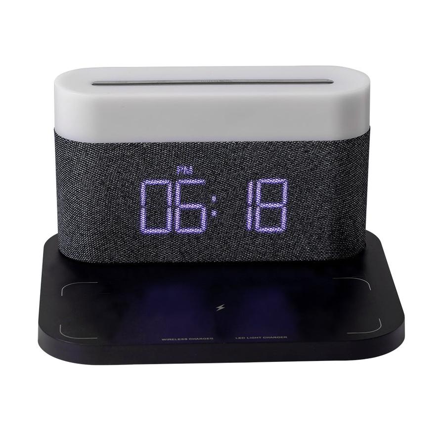 JMT-724938 Wireless Charging Alarm Clock with Night Light and Table Lamp Function