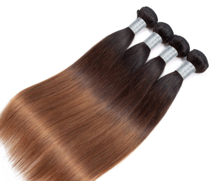 JMT-725130 Medium Long Real Hair Weave for All Skin Tones and Face Shapes, Heat Dyeable