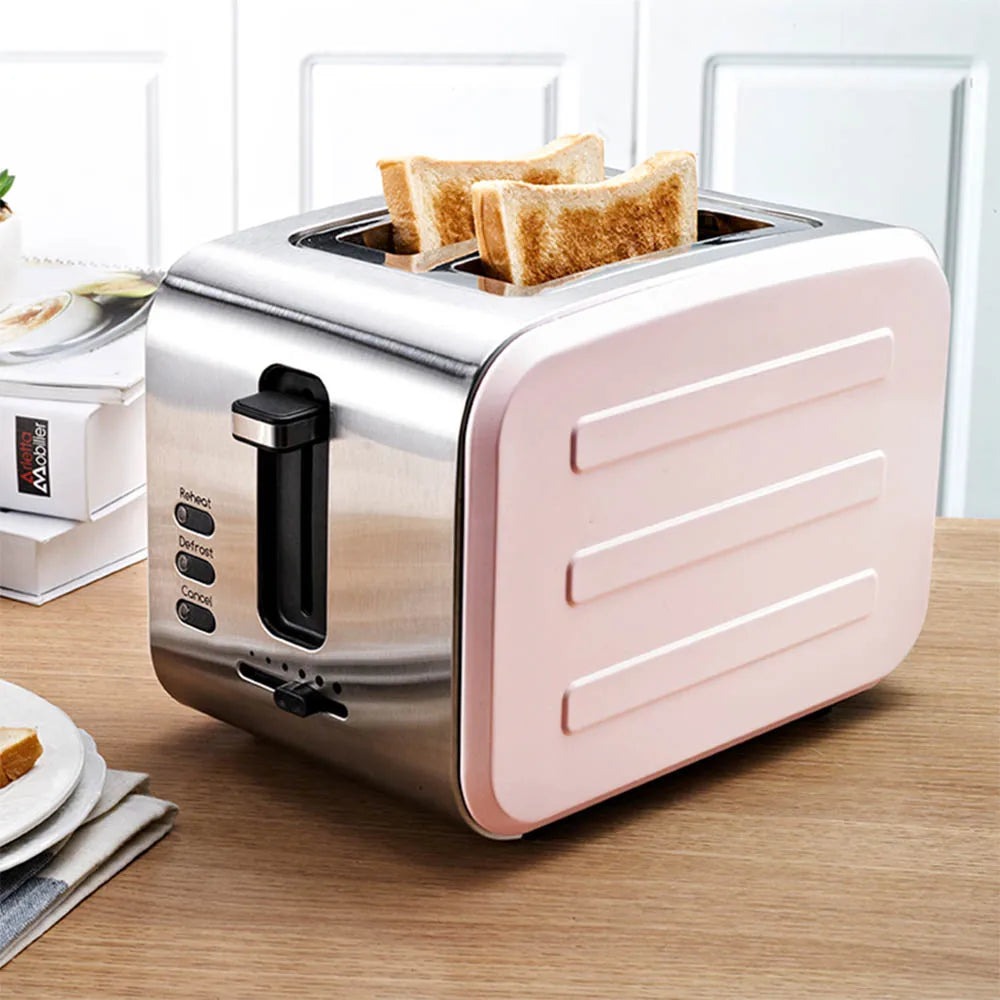JMT-725258 Stainless Steel 2-Slice Electric Sandwich Toaster with Smart Features