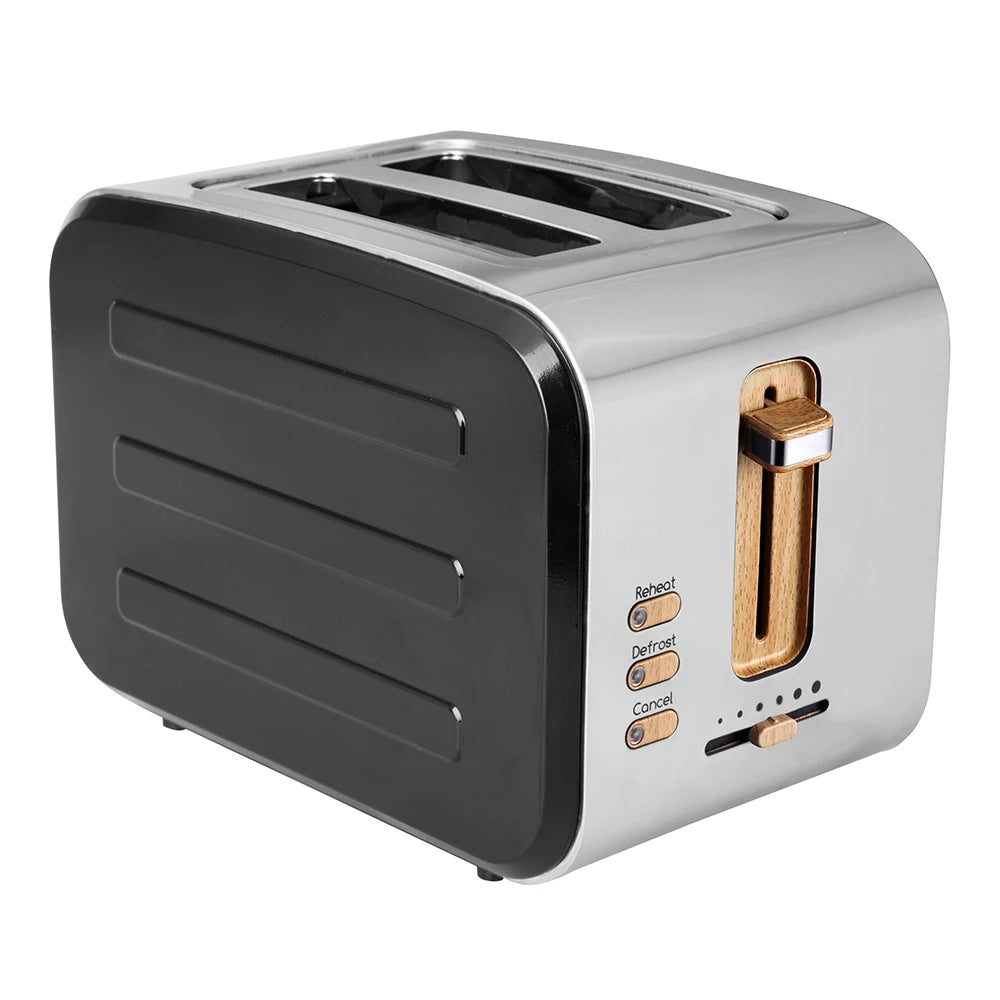 JMT-725258 Stainless Steel 2-Slice Electric Sandwich Toaster with Smart Features