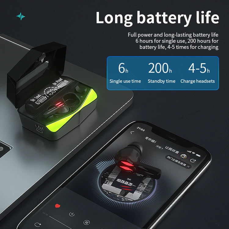 JMT-725258 Wireless TWS Earbuds with Microphone and Low Latency Gaming Features - Bluetooth 5.1