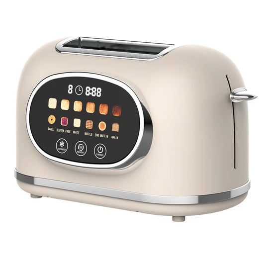 JMT-725386 Smart Touch Control 2-Slice Retro Toaster with Touch Screen Functionality