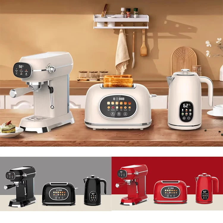 JMT-725386 Smart Touch Control 2-Slice Retro Toaster with Touch Screen Functionality