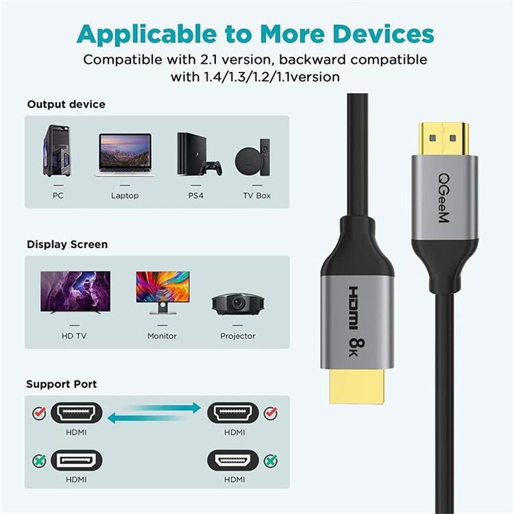 JMT-725770 HDMI Cable for TV and Blu-ray Projector - Gold-Plated Connection, Available in 1M & 1.8M Lengths