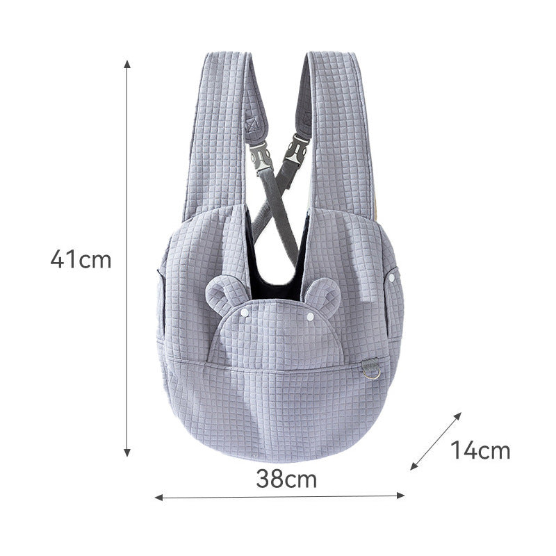 JMT-725834 Breathable Pet Backpack Carrier for Dogs and Cats - Outdoor Cross-Design Travel Bag