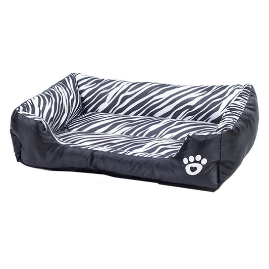 JMT-725898 Cozy Cotton Nest for Pets in Animal Patterns - Leopard, Deer, Zebra, Available in S, M, L Sizes