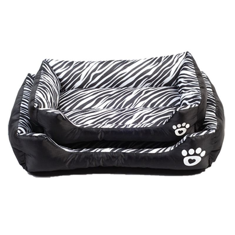 JMT-725898 Cozy Cotton Nest for Pets in Animal Patterns - Leopard, Deer, Zebra, Available in S, M, L Sizes