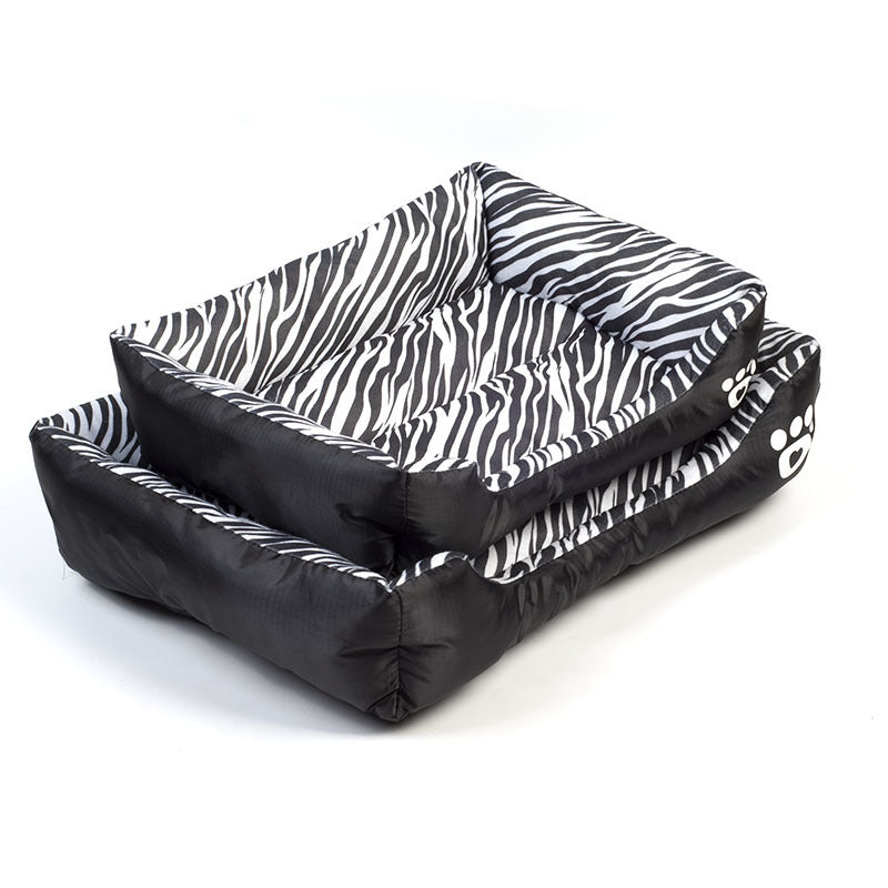 JMT-725898 Cozy Cotton Nest for Pets in Animal Patterns - Leopard, Deer, Zebra, Available in S, M, L Sizes