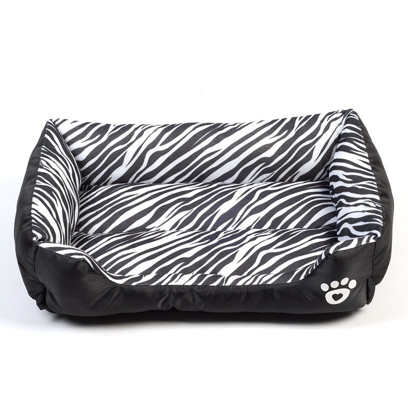 JMT-725898 Cozy Cotton Nest for Pets in Animal Patterns - Leopard, Deer, Zebra, Available in S, M, L Sizes