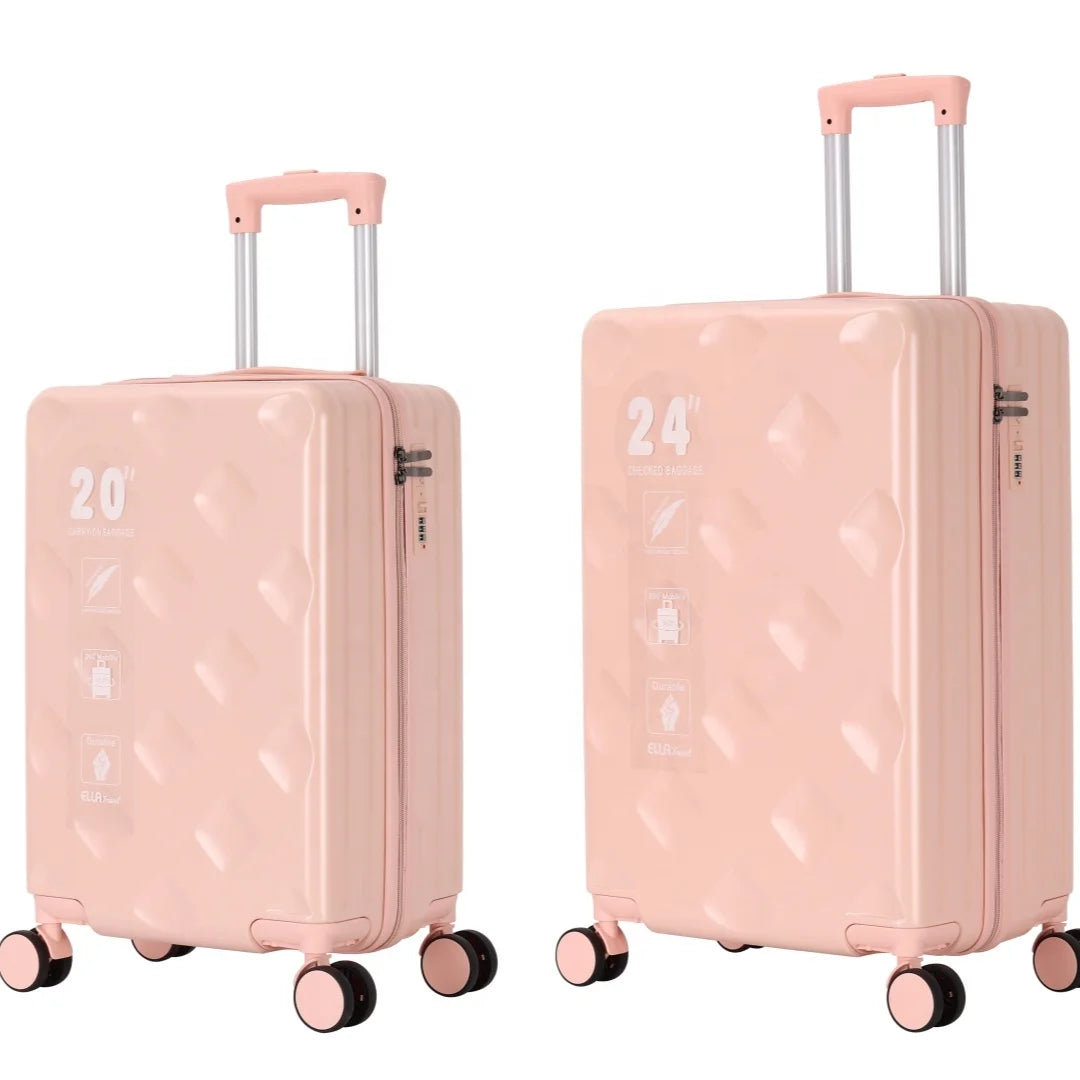 JMT-726474 Lightweight Scratch-Resistant PP Luggage with Spinner Wheels for Business Travel