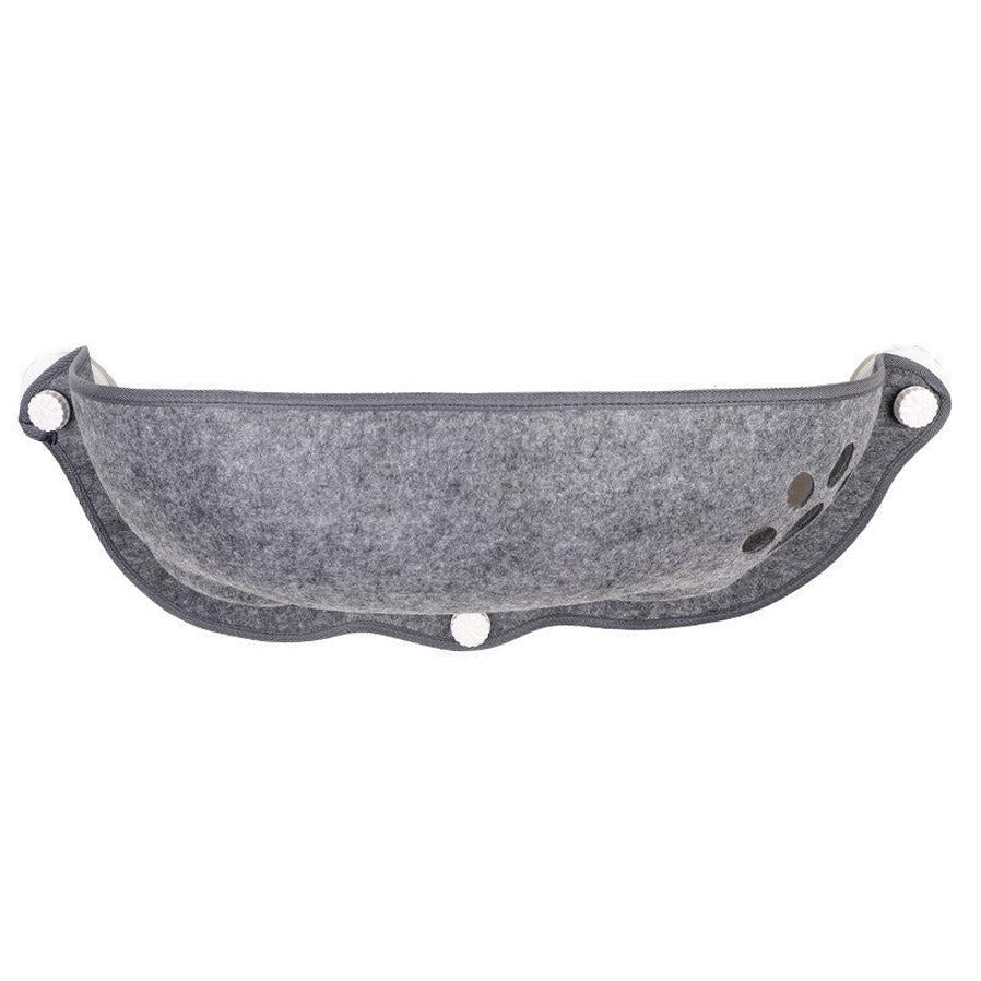 JMT-726602 Semi-Circular Felt Cat Nest for Window Sill with Cozy Cat Pad