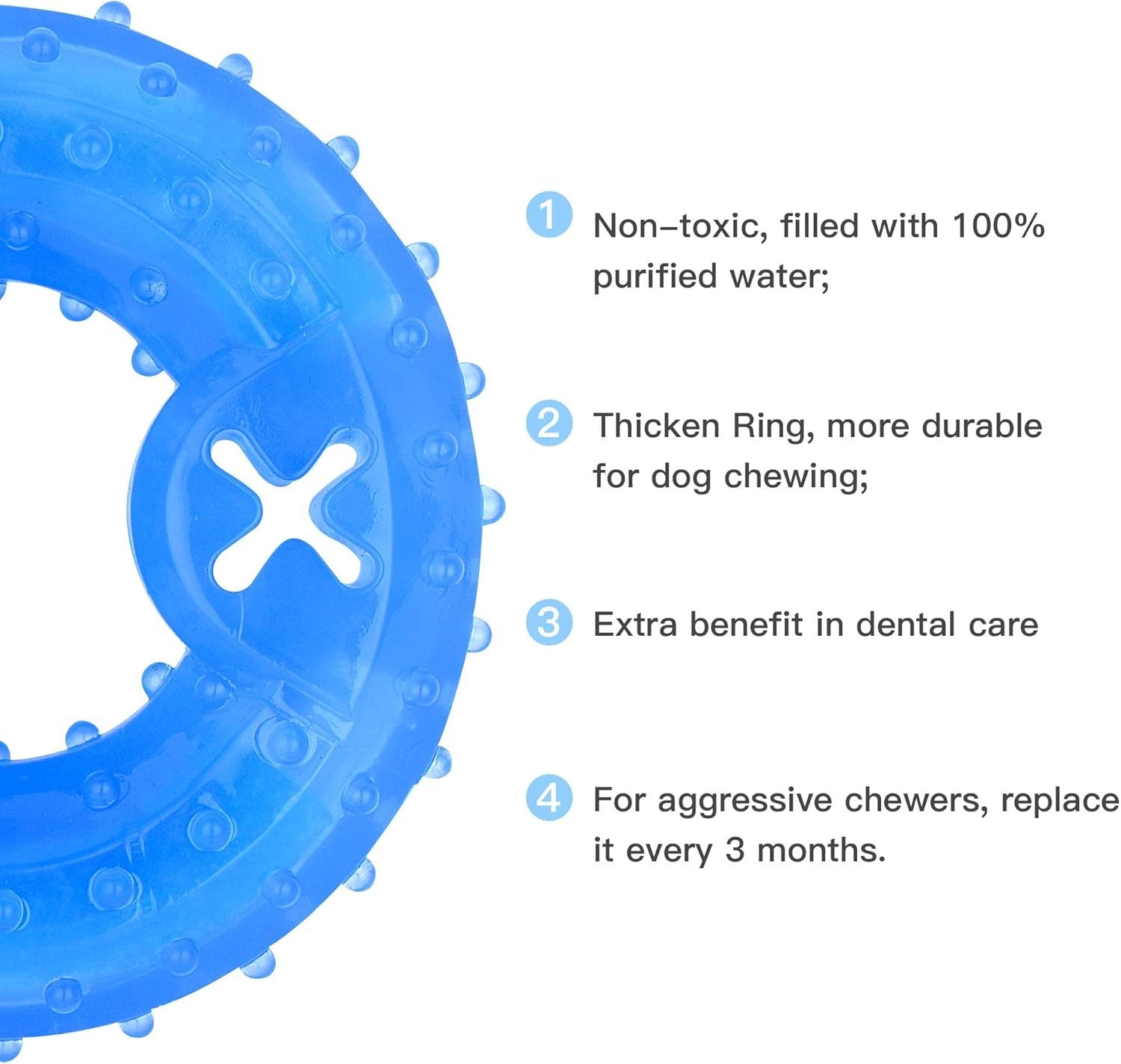 JMT-726730 Cooling Dog Teething Toy - Freezable Relaxation and Dental Care Chew for Puppies