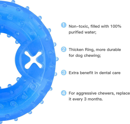 JMT-726730 Cooling Dog Teething Toy - Freezable Relaxation and Dental Care Chew for Puppies