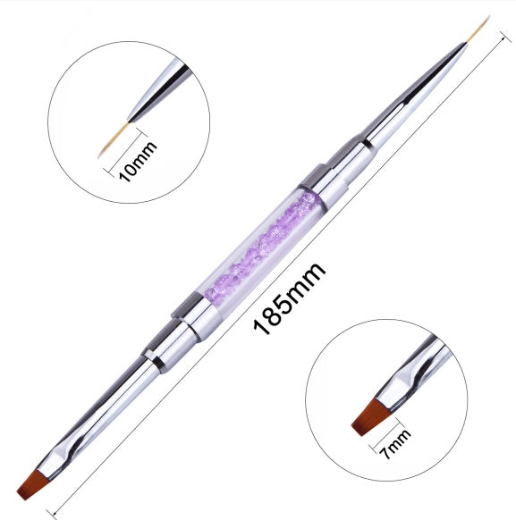 JMT-727050 Multi-Functional Double-Headed Nail Pen for Extension, Embossing, and Glue Application