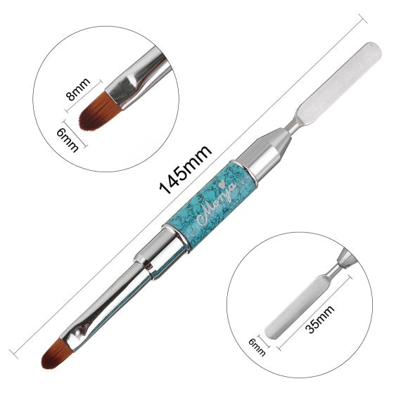 JMT-727050 Multi-Functional Double-Headed Nail Pen for Extension, Embossing, and Glue Application