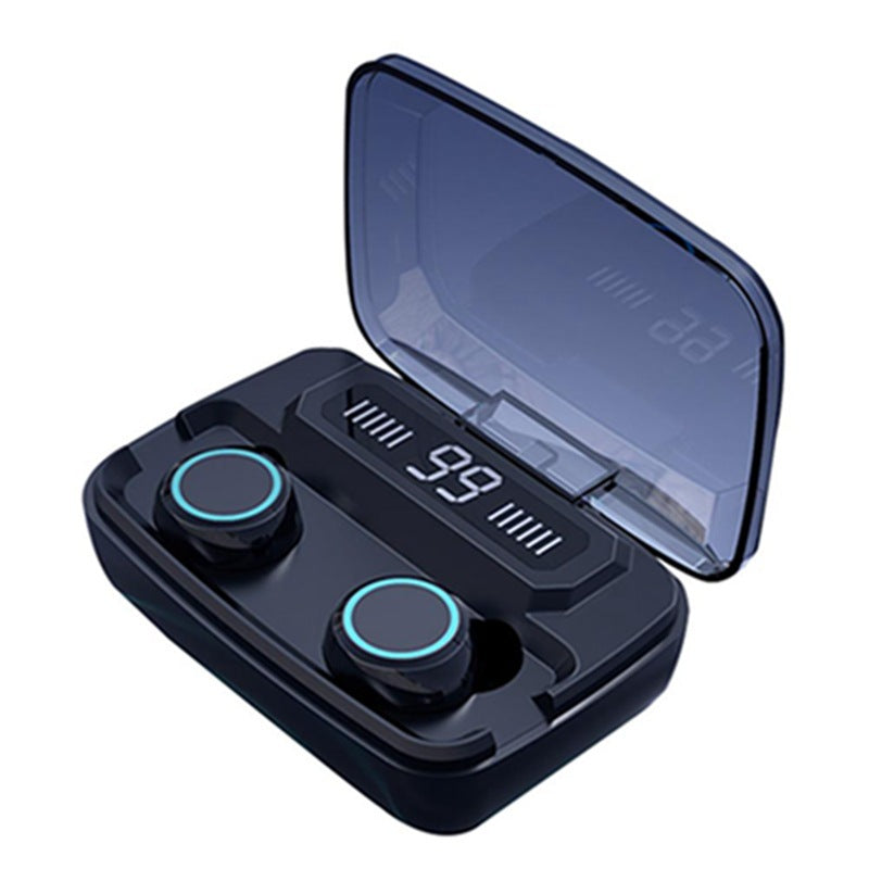 JMT-727242 Wireless Bluetooth Headset with Digital Power Display, Touch Control, Noise Isolation, and Sweatproof Design