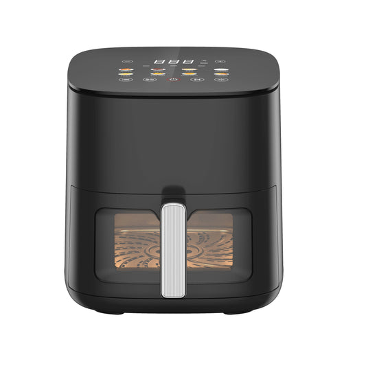 JMT-727498 Modern Square Air Fryer with Stainless Steel Heating Plate and LCD Display, Available in 3L, 5L, and 7L Sizes