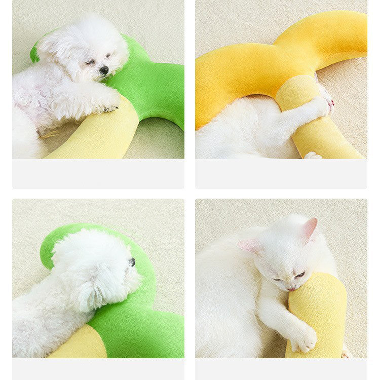 JMT-727562 Cozy Small Pet Pillow for Cats and Dogs - Neck Support Sleeping Mat with Cervical Protection