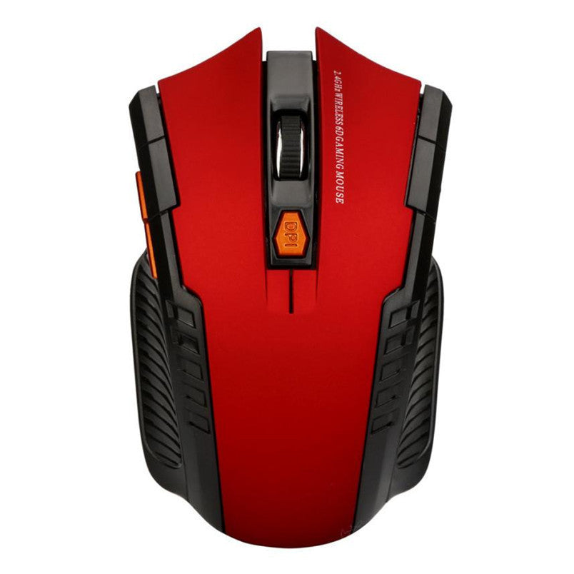 JMT-728074 Wireless Optical Gaming Mouse with Adjustable DPI and Ergonomic Design - 2.4GHz Connection, 6 Buttons, 4-Way Wheel, Multiple Colors Available