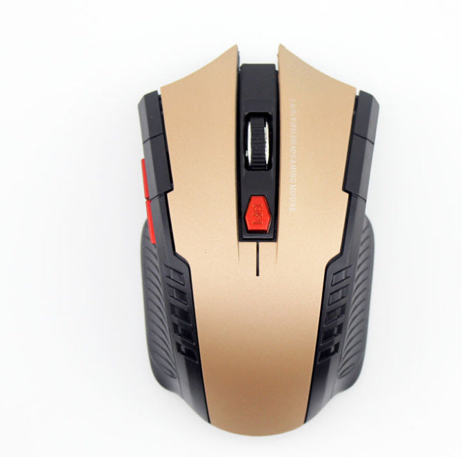 JMT-728074 Wireless Optical Gaming Mouse with Adjustable DPI and Ergonomic Design - 2.4GHz Connection, 6 Buttons, 4-Way Wheel, Multiple Colors Available