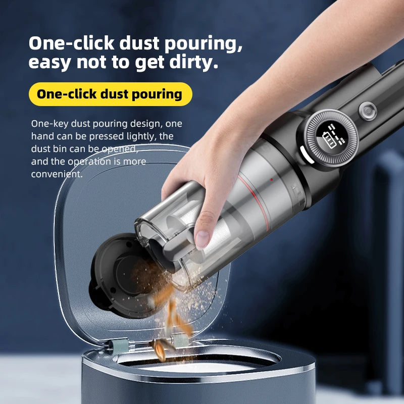 JMT-728202 Portable Handheld Wireless Vacuum Cleaner with Long Life Brushless Motor and Powerful Suction