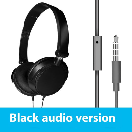 JMT-728394 Portable Over-Ear Wired Headphones with Adjustable Design and High-Definition Sound Quality