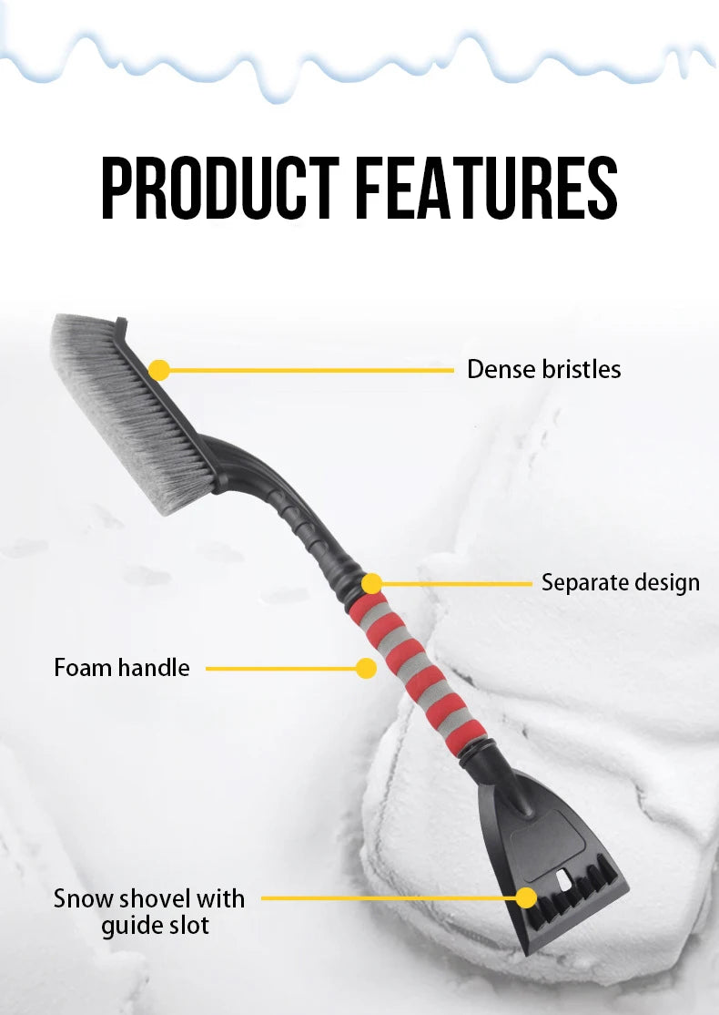 JMT-728522 Detachable Multi-Purpose Car Snow Brush and Shovel for Winter Vehicle Care