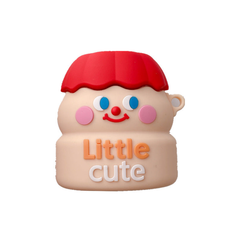 JMT-728714 Cartoon Silicone Case for AirPods 1/2 and Pro - Yakult Drinks and Bear Design