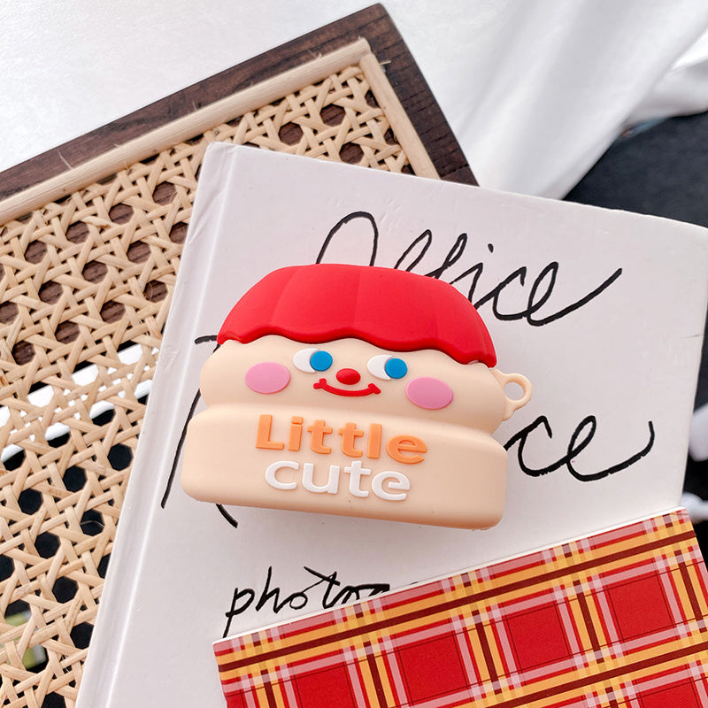 JMT-728714 Cartoon Silicone Case for AirPods 1/2 and Pro - Yakult Drinks and Bear Design