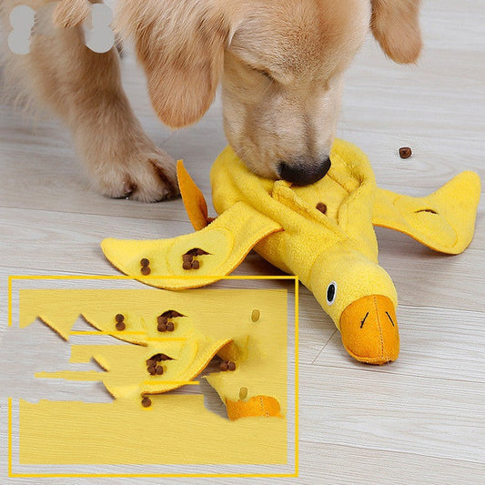 JMT-728714 Plush Sounding Dog Toy - Durable Polar Fleece with Cotton Filling, 36x34cm, Yellow