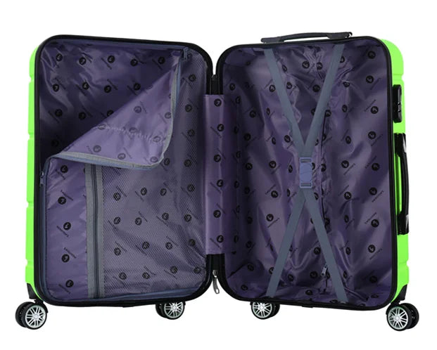JMT-728778 3-Piece Hardshell Luggage Set in ABS Material - Includes 20", 24", and 28" Suitcases
