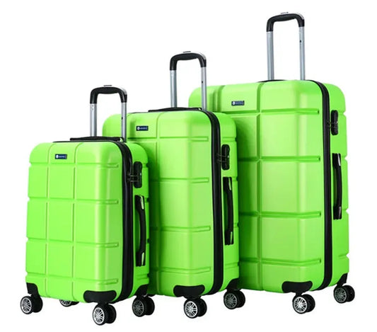 JMT-728778 3-Piece Hardshell Luggage Set in ABS Material - Includes 20", 24", and 28" Suitcases