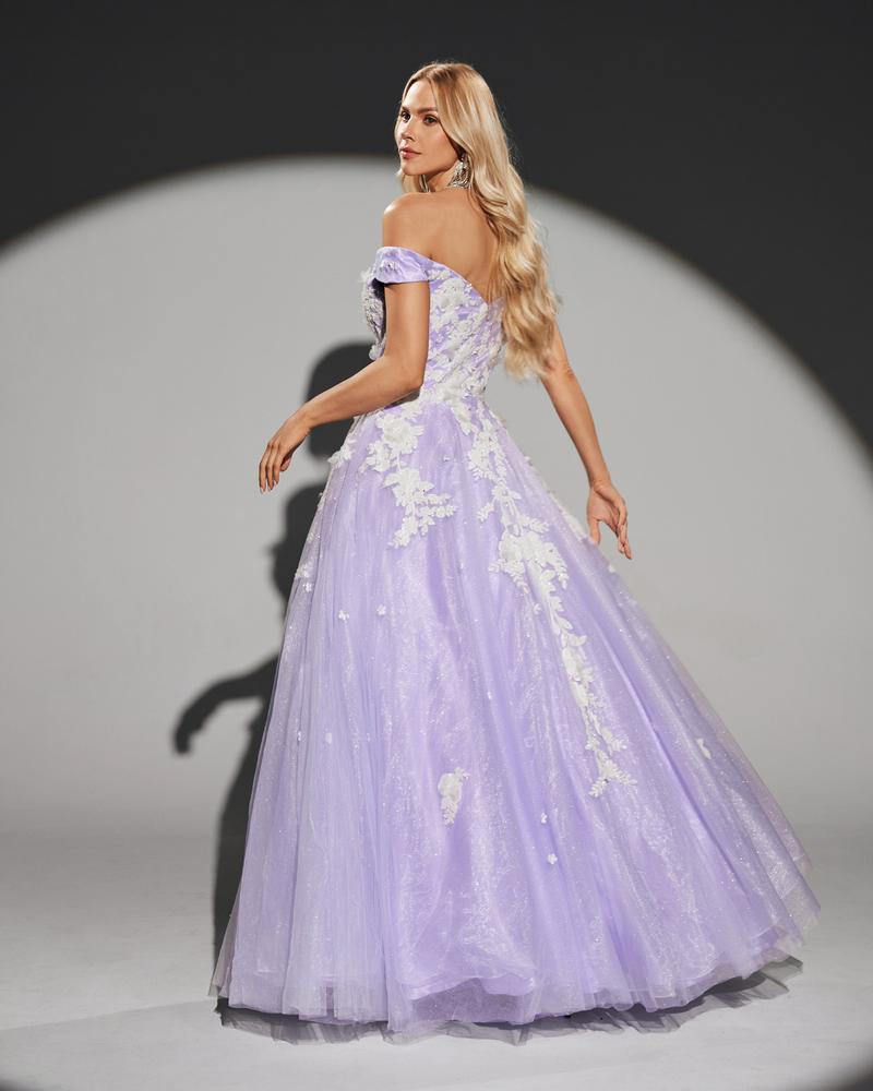 JMT-728970 Elegant Purple Evening Dress for Women - Model SH0203