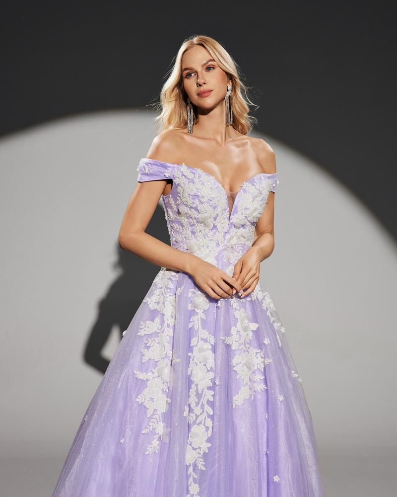 JMT-728970 Elegant Purple Evening Dress for Women - Model SH0203