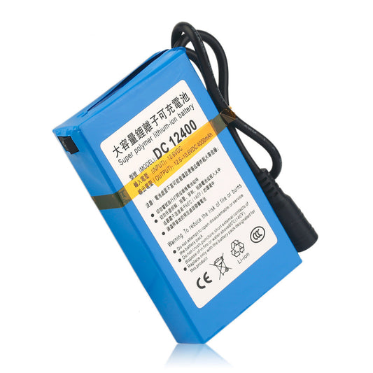 JMT-729226 Rechargeable 4000mAh Lithium Ion Battery, Blue, 12.6V Input, Compatible with Various Devices