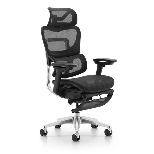 JMT-729482 Ergonomic High Back Office Chair with Adjustable Headrest, Footrest, and Lumbar Support