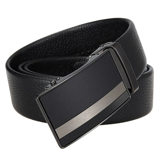 JMT-729802 Men's Automatic Buckle Belt - Model LY36-25630-5, Fashionable and Durable Design