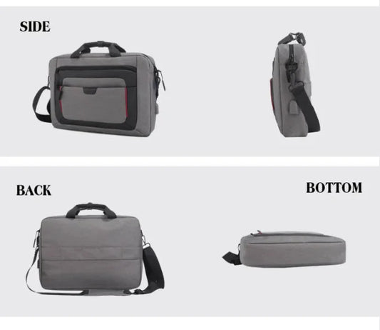 JMT-729866 Multifunction Waterproof Polyester Laptop Bag with Contrast Colors