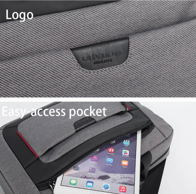 JMT-729866 Multifunction Waterproof Polyester Laptop Bag with Contrast Colors